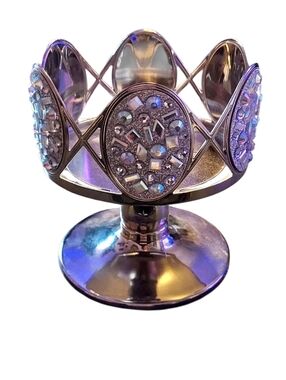 Bath And Body Works Gem Encrusted Pedestal 3 Wick Candle Holder